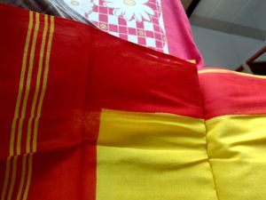 Red &amp; Yellow Saree For Women
