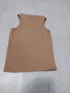 Cute Beige Tank Top