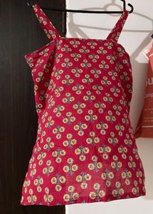Women Strappy Short Kurti