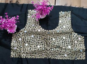 Embroidered Mirror Work Blouse