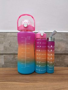 Gradient Water Bottle Set of 3 - Stay Hydrated!