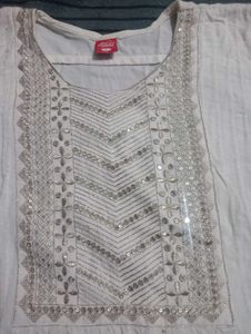 White Embroidered Salwar Kameez Set