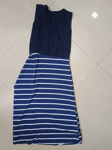 Striped Navy dress &amp; White Dres