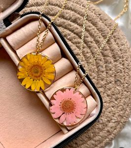 Resin Yellow Daisy Necklace
