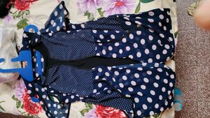 Blue Stretchable Top