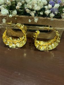 Gold Tone Hoop Earrings