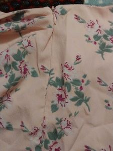 Floral Print Wrap Mini Skirt