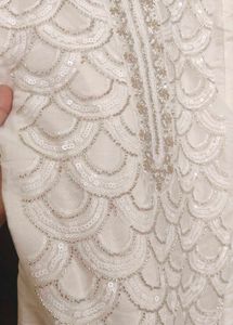 Elegant White Kurta Set With Pants &amp; Dupatta