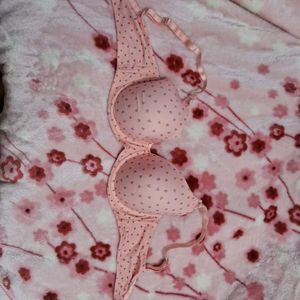 Hearty Pink Padded Wired Bra