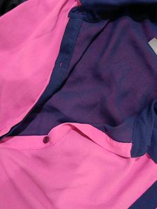 Pink and blue combination shirt