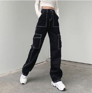 Black Cargo Jeans