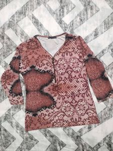 Animal Print Zip Top