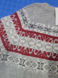 Patterned Knit Sweater
