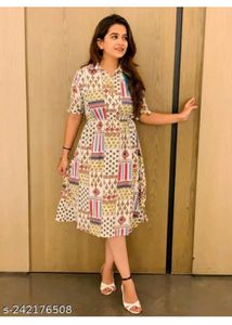 White Multi Dress