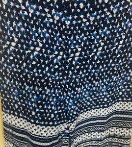 Patterned Wide Leg Pants