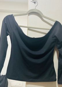 Chic Black Long Sleeve Top
