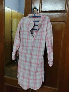 Pink Plaid Top