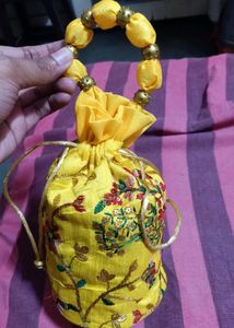Handmade Rajasthani Purse And Jhumki