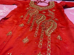 Red &amp; Gold Dupatta