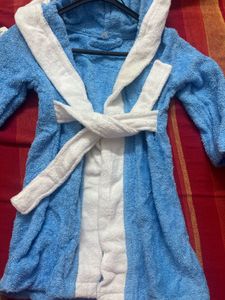 Comfy Blue Terry Cloth Robe For Kids