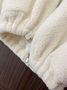 Off White Soft Teddy Furr Jacket