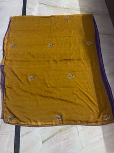 Mustard Yellow Saree