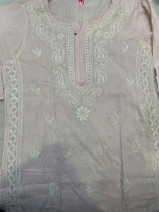 Gray Embroidered Kurti