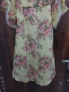 Yellow Floral Dress