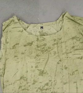 Olive Green Embroidered Kurti