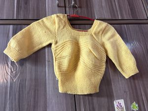 Yellow Knitted Top