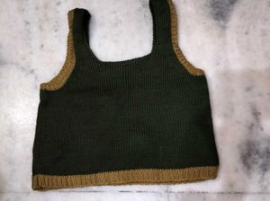 Floral Knit Top For Winter