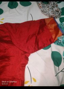 New Cotton Red Blouse