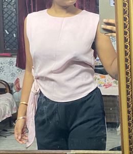 Cute Pink Tie Top