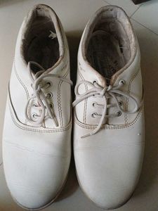Vintage White School Shoes