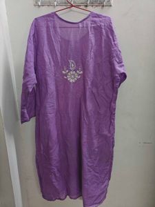 Lavender Chikankari Kurti