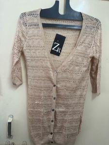Netted Woolen Shrug