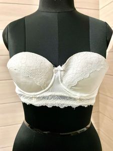 Dorina Imported Pushup White Lace Bra -