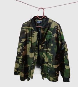 US Army logo Camo Crop  Bomber  Jacket