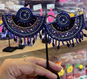 Beaded Statement Earrings