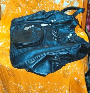 Vintage Black Shoulder Bag