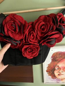 FLORAL CORSET CROP STATEMENT