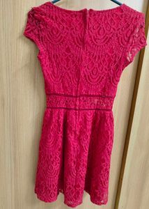 Stunning Red Lace Mini Dress