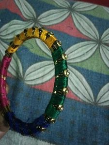 Colorful Silk Thread Bangles