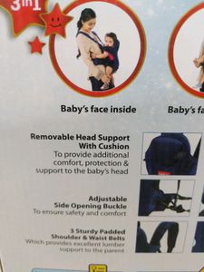 Luv Lap Galaxy Baby Carrier with Padded Head + Fre