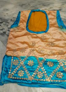 Gotta Patti Work Rajputi Dress