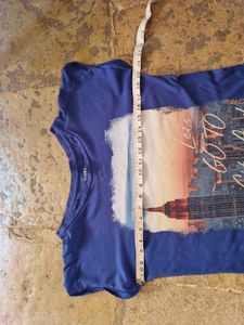 Navy Graphic Print Tee