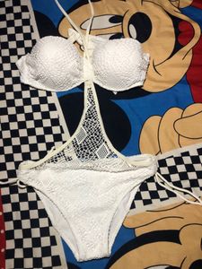 White Lace Bikini Set