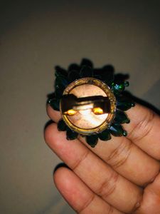 Crystal Dark Green Ring💍