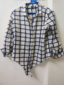 Trendy Checkered Women's Shirt