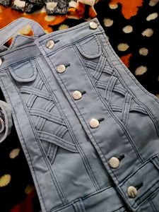 Denim Overalls Dress
